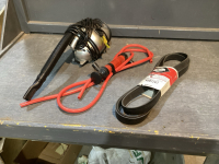 BOX. W/BELTS, HAND VAC, MANUAL AIR PUMP