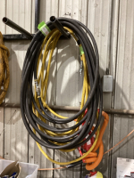 (2) AIR HOSES - BLACK + YELLOW