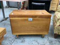 SMALL ROLLING CHEST W/ KEY