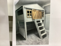 "BARN" STYLE LOFT BED - NEEDS ASSEMBLING 😃