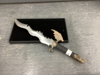 "FLYING DRAGON" DECOR BLADE W/ DRAGON HEAD & WING HANDLE