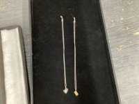 (2) STERLING SILVER NECKLACES W/ "CAMERA" AND PHONE" PENDANTS