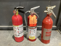 3 FIRE EXTINGUISHERS - ABC