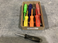 7 PIECE SNAP-ON NUT DRIVER SET SAE + 1/4&rdquo; DRIVE SNAP-ON SPEED HANDLE