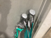 BUNDLE OF (9) GOLF CLUBS AND "SOFT RIDER" GOLF CADDY CART - 2