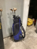 GOLF BAG & (10) MISC CLUBS