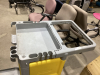 PLASTIC RUBBERMAID CLEANING CART - ON WHEELS - 2