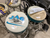 (4) SHOP CHAIRS - CHROME BASES - 3