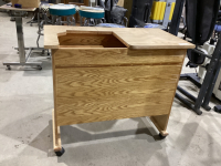 SEWING MACHINE TABLE ON CASTORS