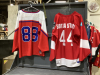 (2) HOCKEY PRACTICE JERSEYS - LABATT BLUE & SCOTIA BANK - 2