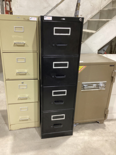 4- DRAWER LETTER SIZE FILING CABINET W/ KEY