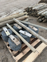 Pallet of six Barbwire