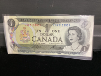 CANADA 1973. $1 BILL