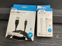 (2) NEW CHARGING CORDS - IPHONE/IPAD/IPOD