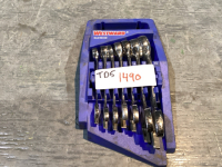 WESTWARD 10 PC STUBBY COMBINATION WRENCHES - METRIC