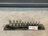 SNAP-ON SET OF METRIC ALLEN SOCKETS 3/8&rdquo; DRIVE W/MAGNETIC HOLDER