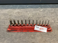 SNAP-ON ALLEN KEY SOCKET SETS SAE 3/8&rdquo; + 1/4&rdquo; DRIVE WITH MAGNETIC HOLDER