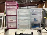 3 PLASTIC STORAGE CONTAINERS