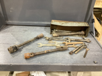VINTAGE TOOLS IN METAL BOX