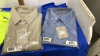 (2)MENS DRESS SHIRTS + (2) NEON SAFETY SHIRTS - 3