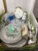 2 BOXES -SERVING DISHES, PLATTERS, BOWLS - 2