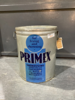VINTAGE PRIMEX METAL CAN W/ LID