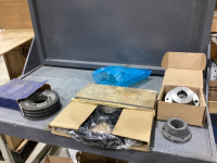 DIFFERENT SIZE PULLEYS AND (2) BUSHINGS