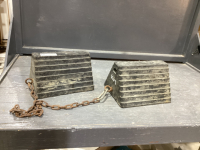 (2) RUBBER WHEEL CHOCKS