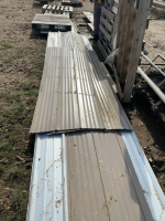 Four miscellaneous pieces of steel siding/roof