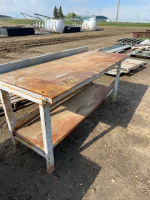 Steel work bench