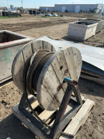 Partial spool of 1 inch cable