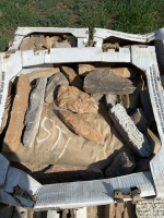 Pallet of decorative rock