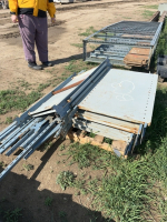 Pallet metal shelves, needs assembly