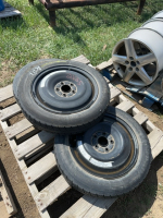 Three spare wheels