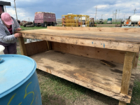 Wooden workbench