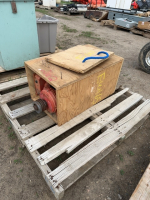 Electric weg motor in plywood box