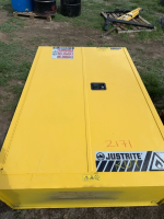 Two door steel cabinet