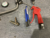 BOX W/ MAC BLOW GUN, GAUGE INFLATER, MAC TIRE GAUGE, SNAP-ON THREAD DEPTH GAUGE - 4