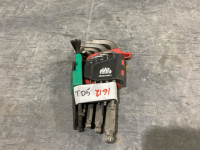 (2) SETS MAC TOOLS DRIVER KEYS - METRIC ALLEN SET + TORX SET