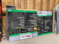 (3) METAL DISPLAY SIGNS