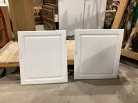 (2) WHITE CUPBOARD DOORS