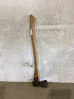 AXE W/ WOOD HANDLE