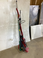 BUNDLE OF MOPS - (1) ELECTRIC STEAM MOP, MOP HEAD (MISSING PART OF IT)