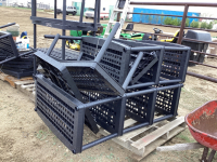 PALLET W/ PLASTIC SHELVING