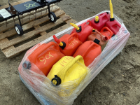 PALLET OF 9 JERRY CANS - (1) DIESEL