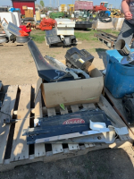 Pallet of snowmobile parts