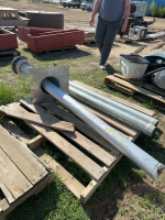 Pallet of stove pipe chimney