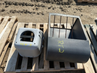 Nesting boxes and horse feeder