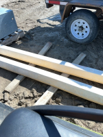Two nylon curb blocks