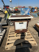 Beach, antique gas stove